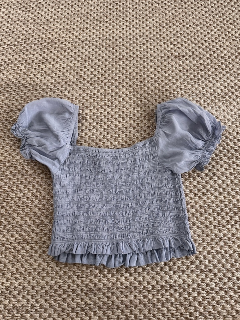 KATIE J NYC TWEEN MARLEE PRINTED PUFF SLEEVE TOP